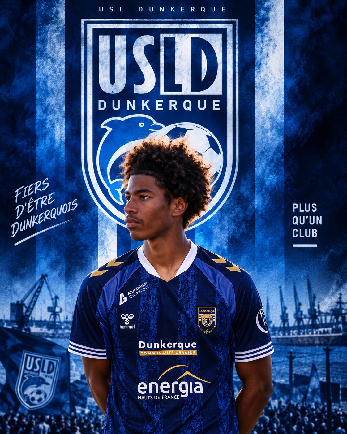 Ezekiel Kamata sous les couleurs de l’USL Dunkerque