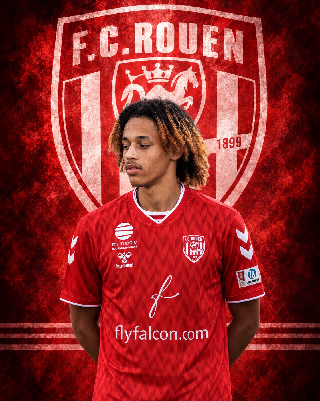 Rony Tavares sous les couleurs du FC Rouen